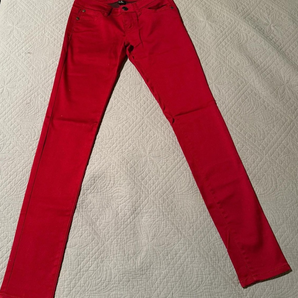 Vibrant Red Skinny Jeans